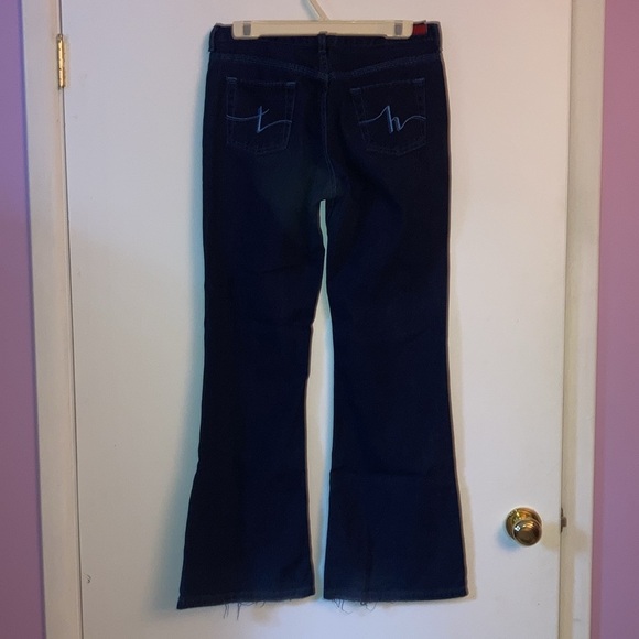 Vintage Tommy Hilfiger Belted Bell Canadian jeans size 30. Frayed bottom cuffs. - Picture 3 of 10